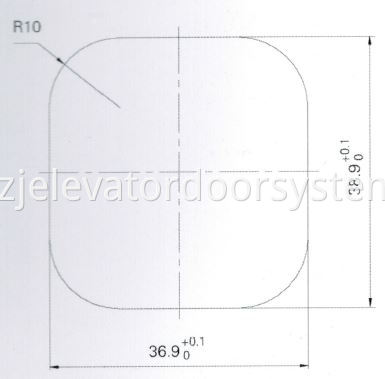 PBN-HB-MA1506 Push Button Cutout Dimension